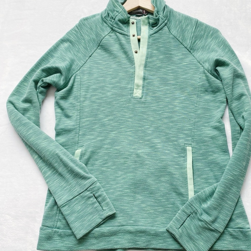 Avalanche Green Marled Pullover